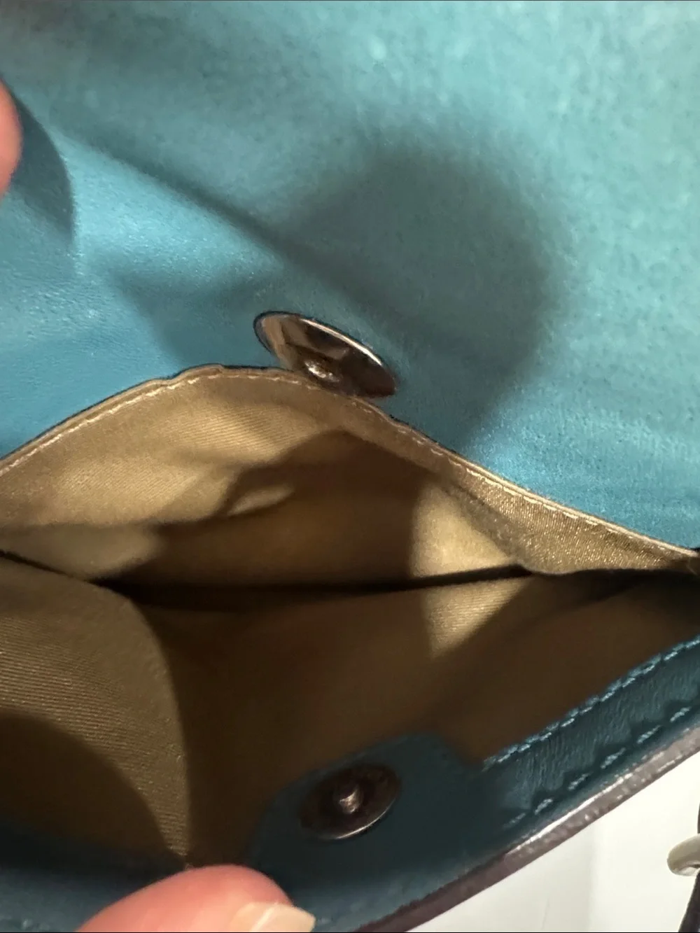 Coach Hamptons Teal Leather Satchel